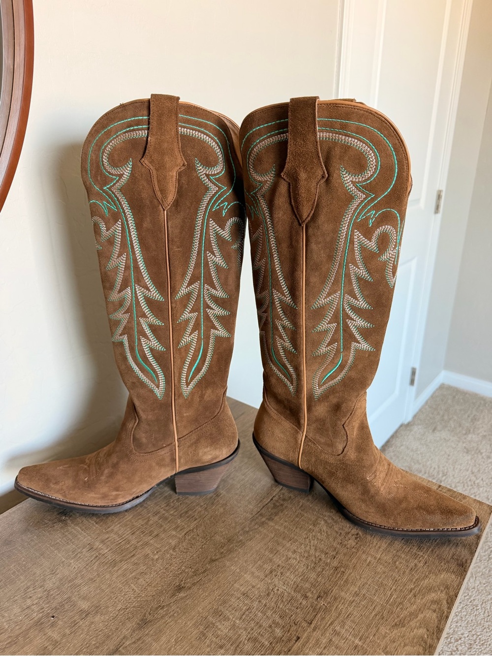 Shyanne Rowan Tall Suede Western Boots - Picture 4 of 5